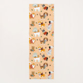 Festive Winter Puppy Scarves Yogamatte (Rückseite)