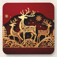 Festive Winter Reindeer – Ornate Forest