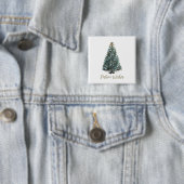 Festive Wishes. Christmas tree design Button (Beispiel)