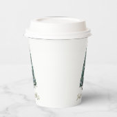 Festive Wishes. Christmas tree design Pappbecher (Links)