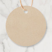 Festive Wreath Christmas Holiday Geschenkanhänger (Rückseite)