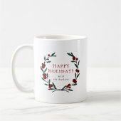 Festive Wreath Family Christmas Kaffeetasse (Links)