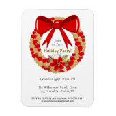 Festive Wreath Holiday Magnet (Vertikal)