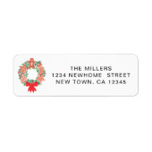 Festive Wreath Return Address (Vorne)