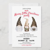 Festivegnome Merry Little Christmas Party Einladung (Vorderseite)