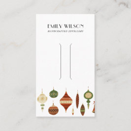 FESTIVER CHRISTMAS ORNAMENT HAIR CLIP DISPLAY CARD VISITENKARTE