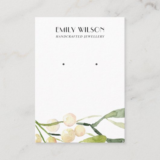 FESTIVER CHRISTMAS SCHNEHMEND BERRY STUD EARRING D VISITENKARTE (Vorderseite)