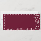 Festiver grüner Weihnachtsgeschenkgutschein (Rückseite)