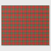 Festiver heller Tartan Geschenkpapier (Flach)