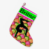 FESTIVER PERSONALISIERT GYMNASTICS CHRISTMAS STRUM KLEINER WEIHNACHTSSTRUMPF (Vorderansicht (hängend))