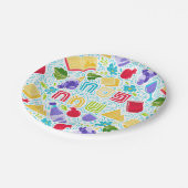 Festiver Pessach-Papierteller Pappteller (Schrägansicht)