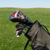 Festiver Santa-Totenkopf Golf Headcover (In SItu)