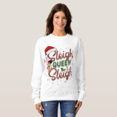 Festiver Sass Sweatshirt - Schlittenkönigin Schlit (Vorne ganz)