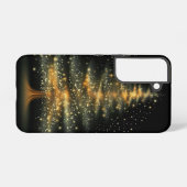 FESTIVER SCHWARZ- UND GOLDFERIENBAUM SAMSUNG GALAXY HÜLLE (Rückseite (Horizontal))