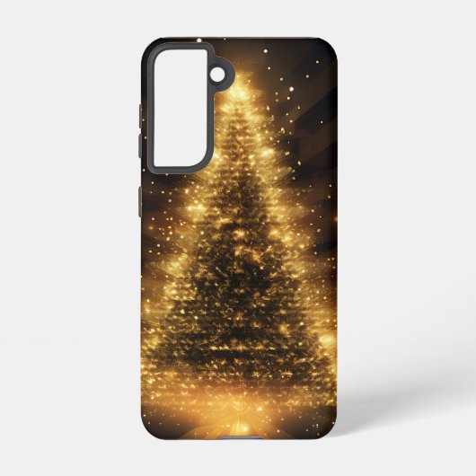 FESTIVER SCHWARZ- UND GOLDFERIENBAUM SAMSUNG GALAXY HÜLLE (Rückseite)