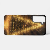 FESTIVER SCHWARZ- UND GOLDFERIENBAUM SAMSUNG GALAXY HÜLLE (Rückseite (Horizontal))