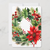 FESTIVER URLAUB, CHRISTMAS PARTY EINLADUNG (Rückseite)