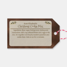 Festiver Weihnachtsplätzchen-Mix personalisiert Br Geschenkanhänger