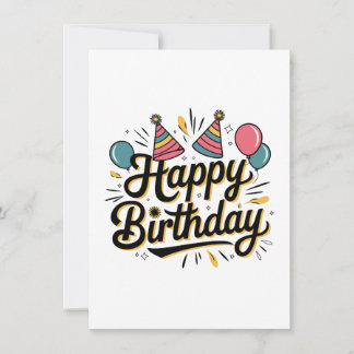Festives Alles Gute zum Geburtstag Einladung