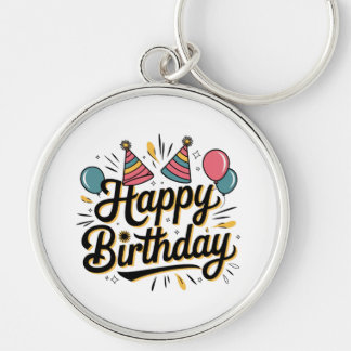Festives Alles Gute zum Geburtstag Schlüsselanhänger