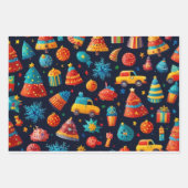 FESTIVES ARBEITSPAPIER GESCHENKPAPIER SET (Vorderseite)