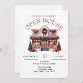 FESTIVES CHRISTMAS DEKORATED SHOP OPEN HOUSE EINLADUNG (Vorne/Hinten)