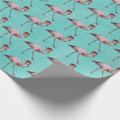 FESTIVES FLAMINGO Wrapping Paper Geschenkpapier (Ecke)