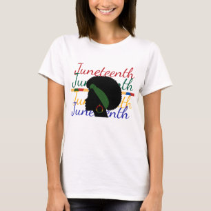 Festives Juneteenth-T-Shirt mit panafrikanischen F T-Shirt