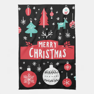 Festives Küchentuch   "Frohe Weihnachten"
