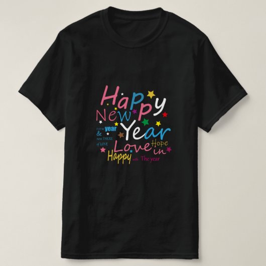 FESTIVES NEUJAHR T-Shirt (Design vorne)