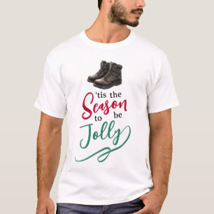 Festives Weihnachts-Grafik-T-Shirt T-Shirt