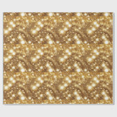 Festivgold-gefliestes Muster Geschenkpapier (Flach)