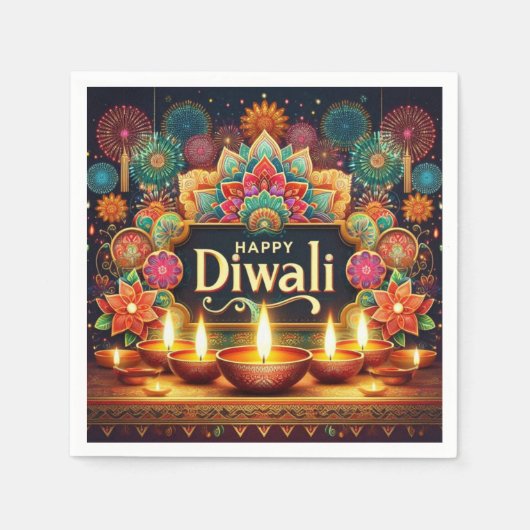 Festivi Diwali Serviette (Vorderseite)