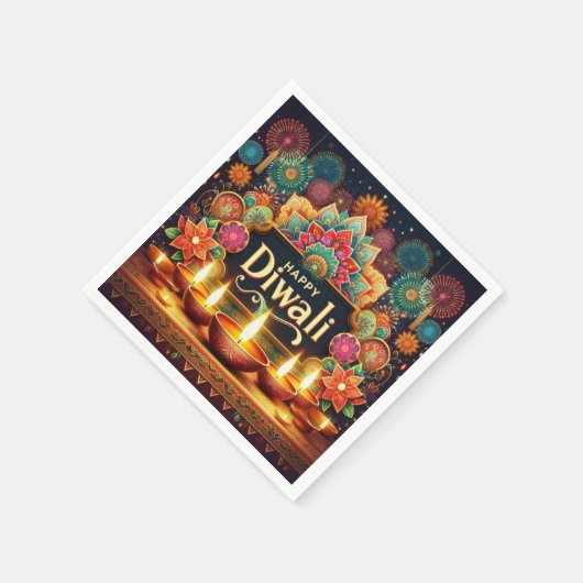 Festivi Diwali Serviette (Ecke)