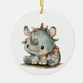 Festivo Rhino Keramik Ornament
