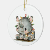 Festivo Rhino Keramik Ornament (Links)
