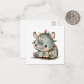 Festivo Rhino Mitteilungskarte (Vorderseite/Rückseite Beispiel)