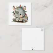 Festivo Rhino Mitteilungskarte (Vorne/Hinten)