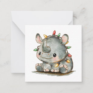 Festivo Rhino Mitteilungskarte