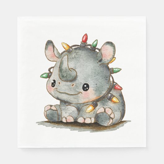 Festivo Rhino Serviette (Vorderseite)