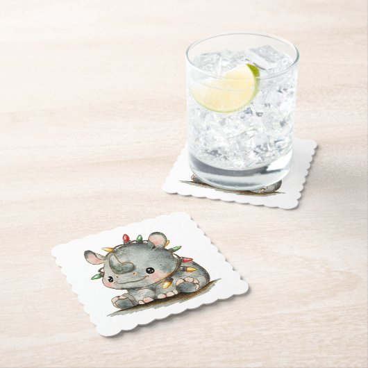 Festivo Rhino Untersetzer (Vor Ort)