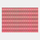 Festivrot monochrome Geometrie und Terrazzo Geschenkpapier Set (Vorderseite)