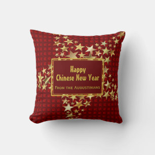FESTIVSTARS Chinesisch Neujahr Personalisiert RED Kissen