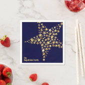 FESTIVSTARS Custom Holiday Segling BLAUE Paper Serviette (Beispiel)