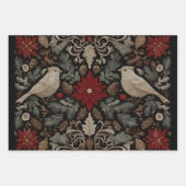 Festivstickerei Geschenkpapier Set (Vorderseite)