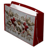 Festivstickerei Große Geschenktüte (Rückseite Schrägansicht)