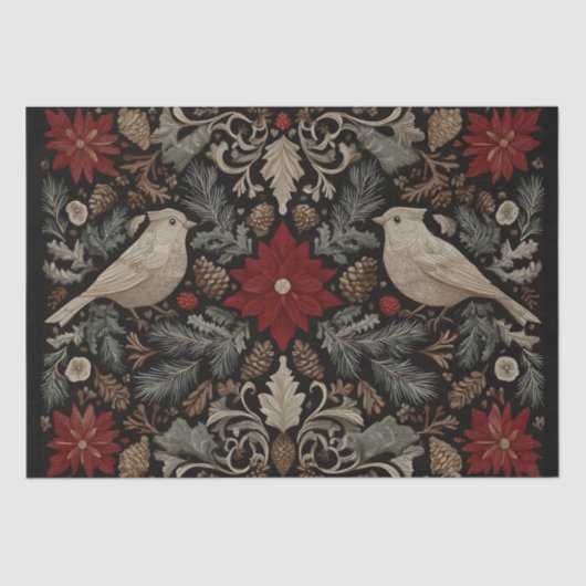 Festivstickerei Seidenpapier (Vorderseite)