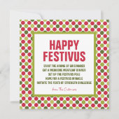Festivus Holiday Cards Einladung (Vorderseite)