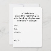 FESTIVUS ILLUSTRIERT EINLADUNG (Rückseite)