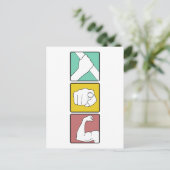 FESTIVUS illustriert Postkarte (Stehend Vorderseite)